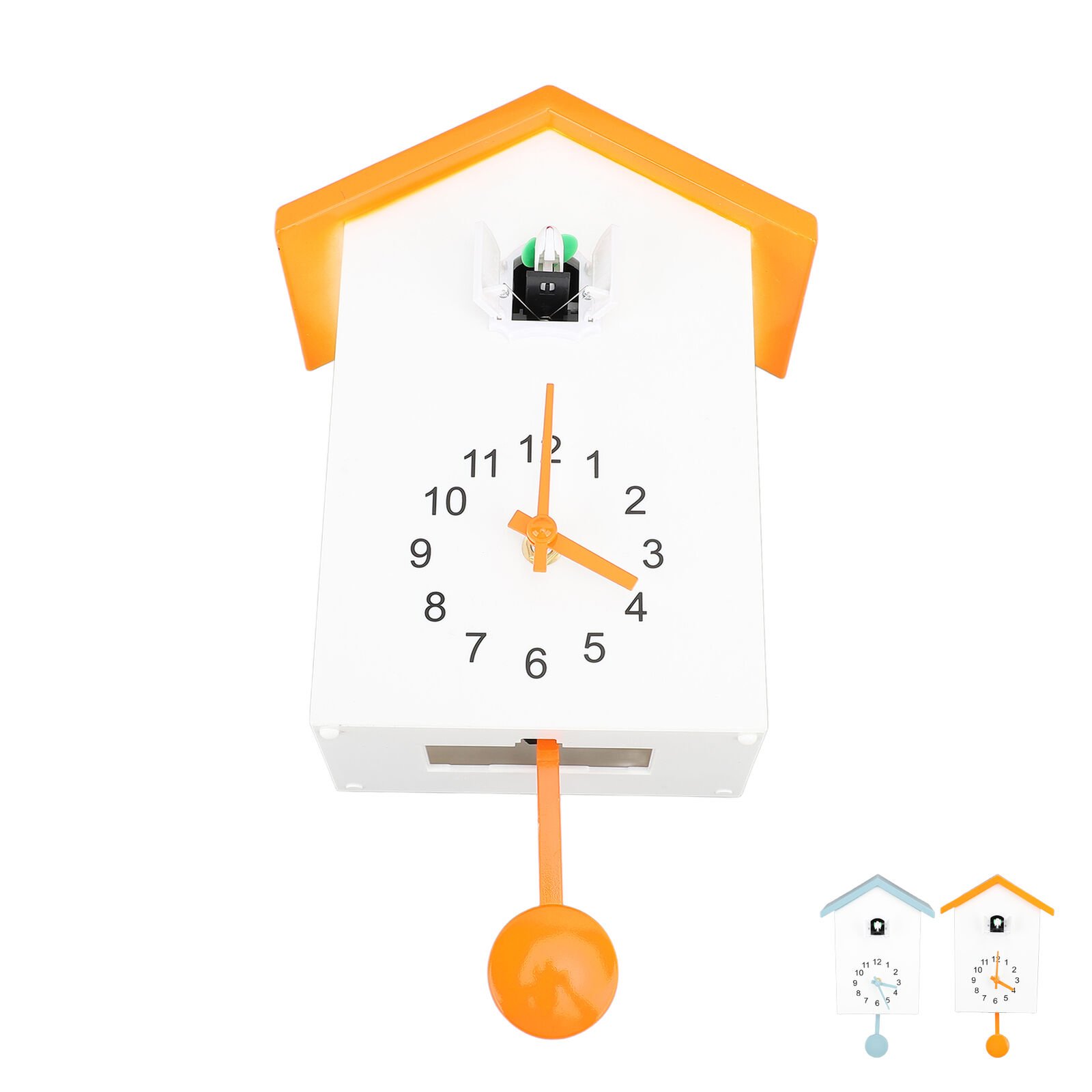 Bird House Wall Clock Bird Voice Call Stylish Decorative Pendulum Wall Clock US