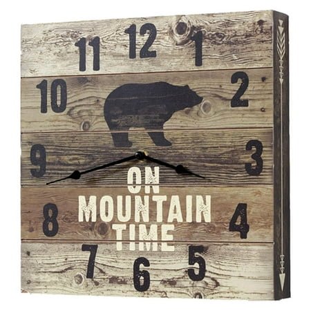 Black Forest Décor Bear Mountain Time Wall Clock – Black Bear Clock