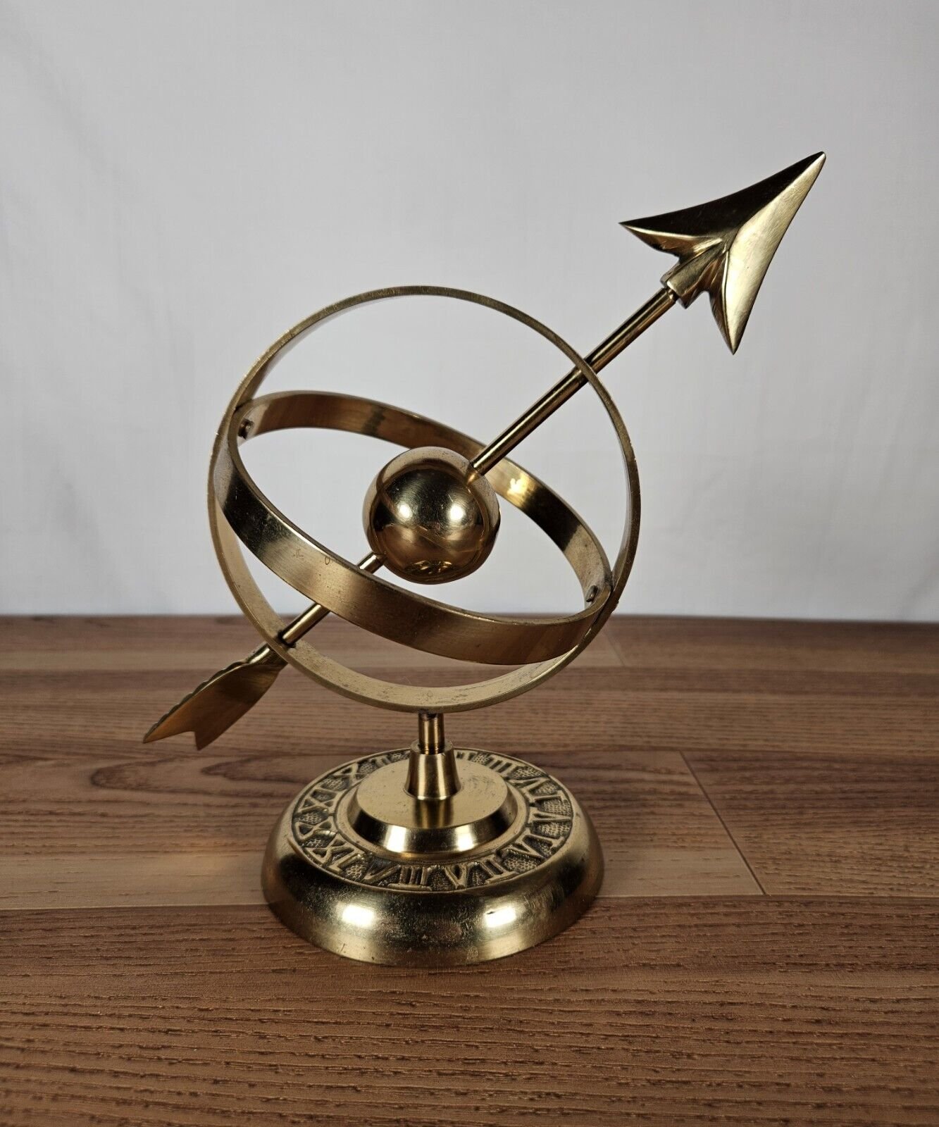 Brass Armillary Sphere - Roman Numerals Sundial