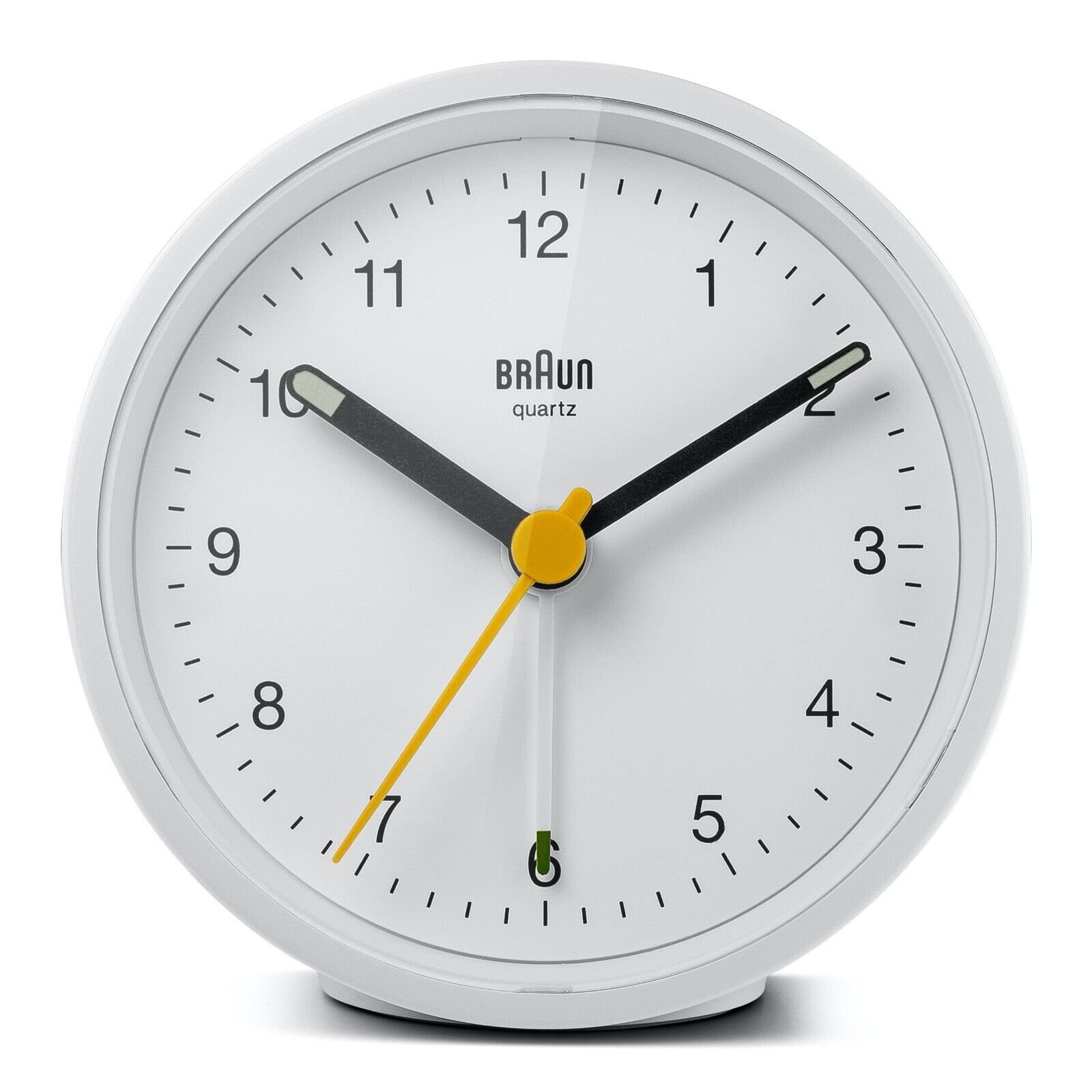 Braun BN-BC12W White Round Quartz Classic Alarm Clock