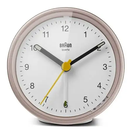 Braun Classic Analogue Alarm Clock with Snooze and Light, Quiet Quartz Movement, Crescendo Beep