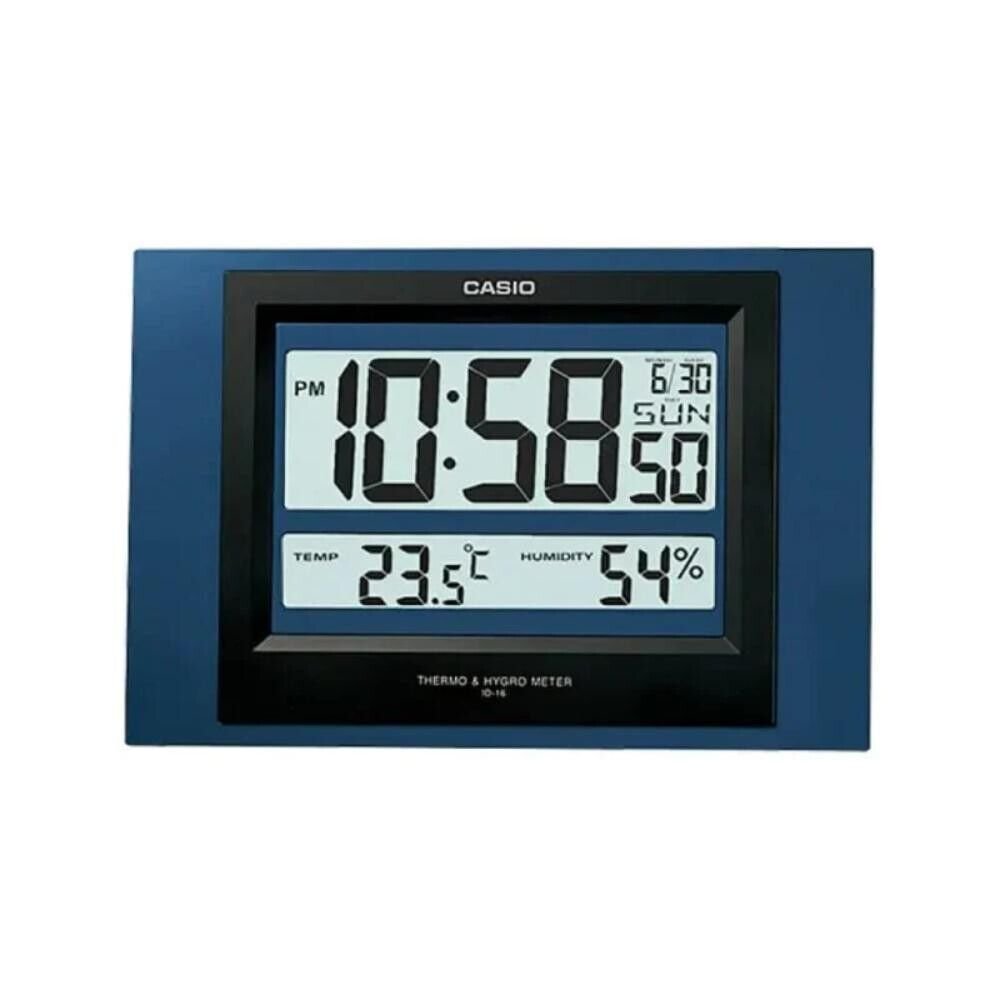 Casio Blue Digital Clock ID-16S-2D-P