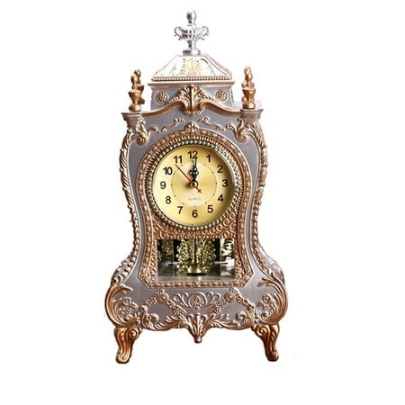 Clock Desk Clocks Vintage Table Retro European Decor Style Wall Decorative Grandfather Antique Mantel Office Alarm