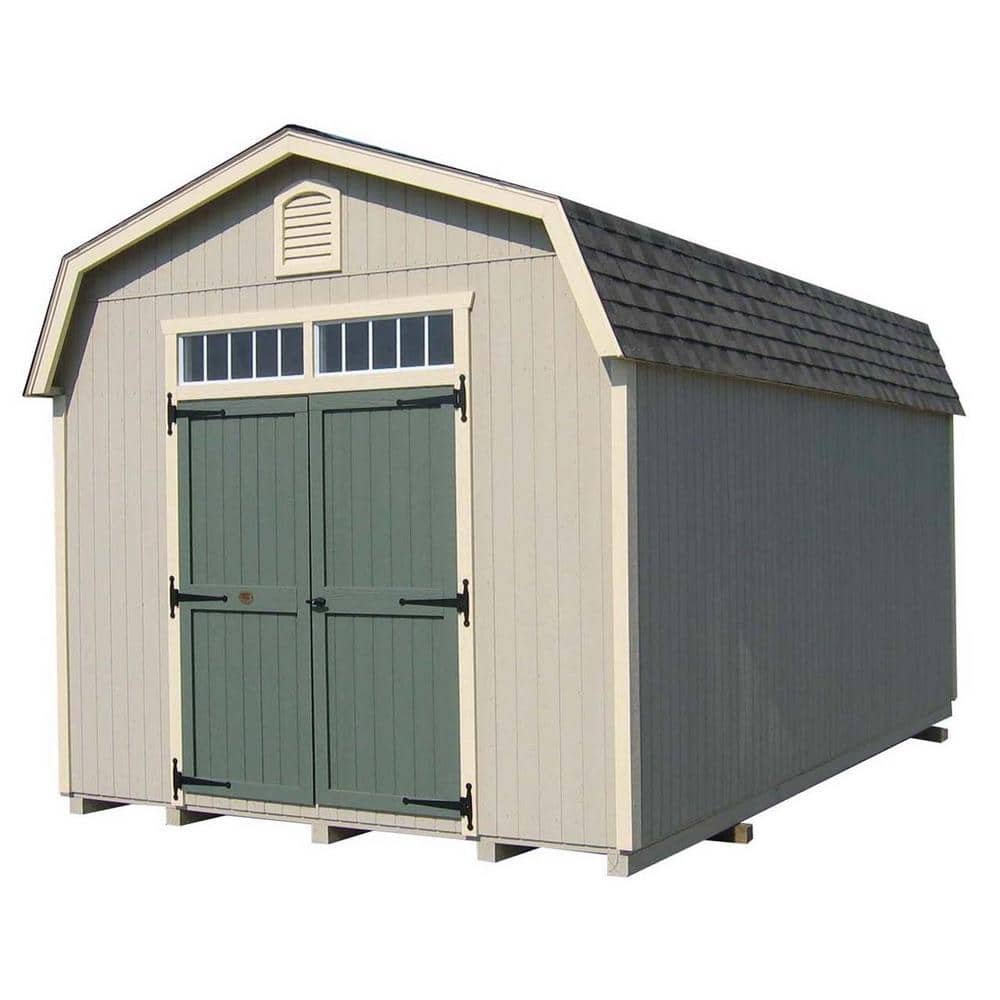 Colonial Woodbury 10 ft. x 14 ft. Wood Storage Building DIY Kit...