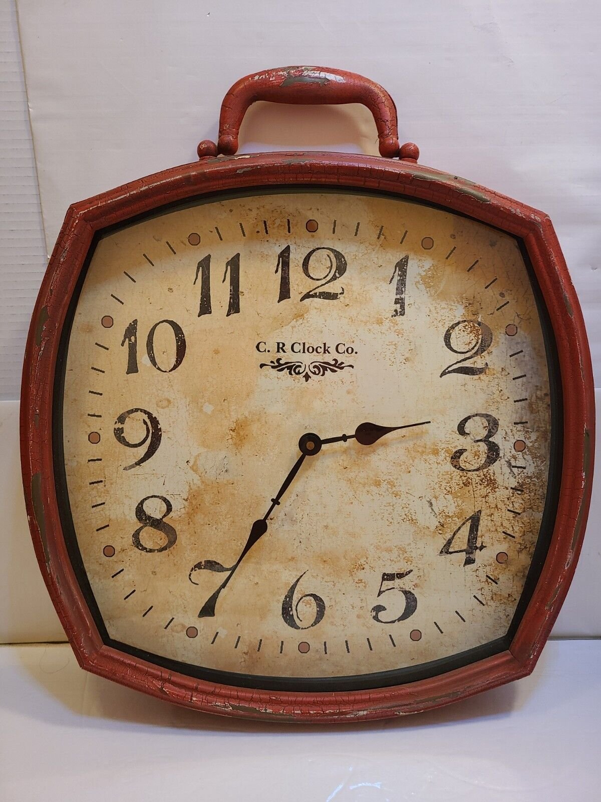 C.R Clock Co Hobby Lobby Rustic Big Metal distressed-look Wall Clock