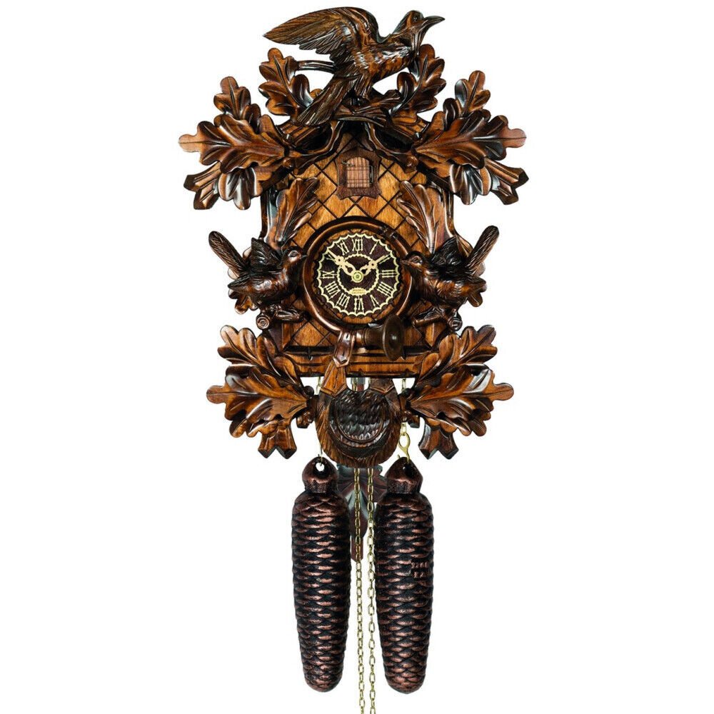 cuckoo clock black forest 8 day original german Black Forest hand carved