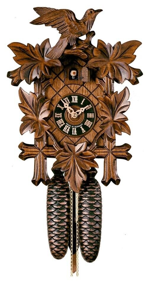 Cuckoo Clock Five Leaves, Bird HO 800/3 NEW