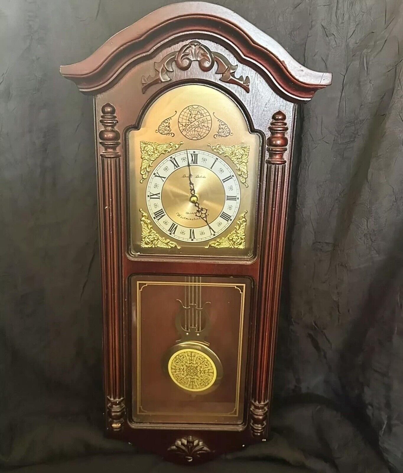Daniel Dakota Westminster Chime Clock- Wall Grandfather Clock- Tested/Working