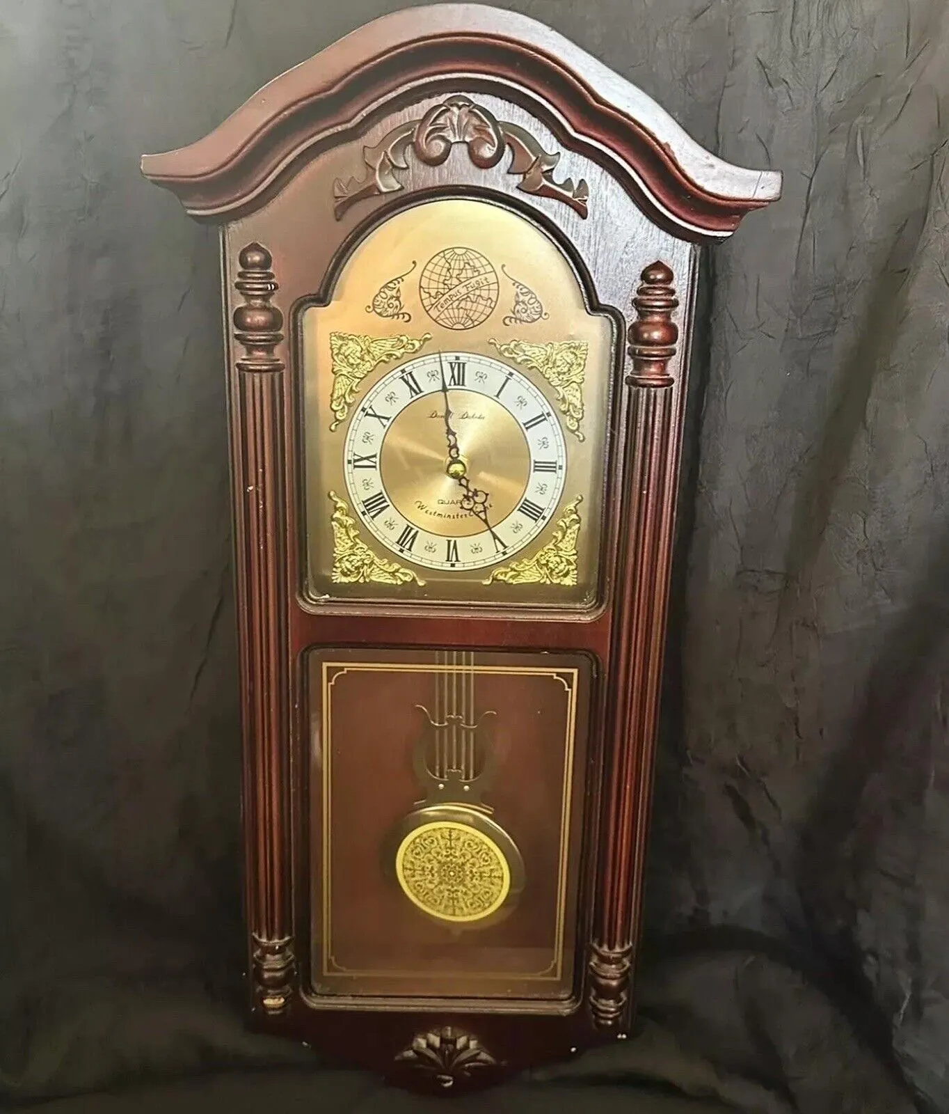 Daniel Dakota Westminster Chime Clock Wall Grandfather Clock Tested/Working photo