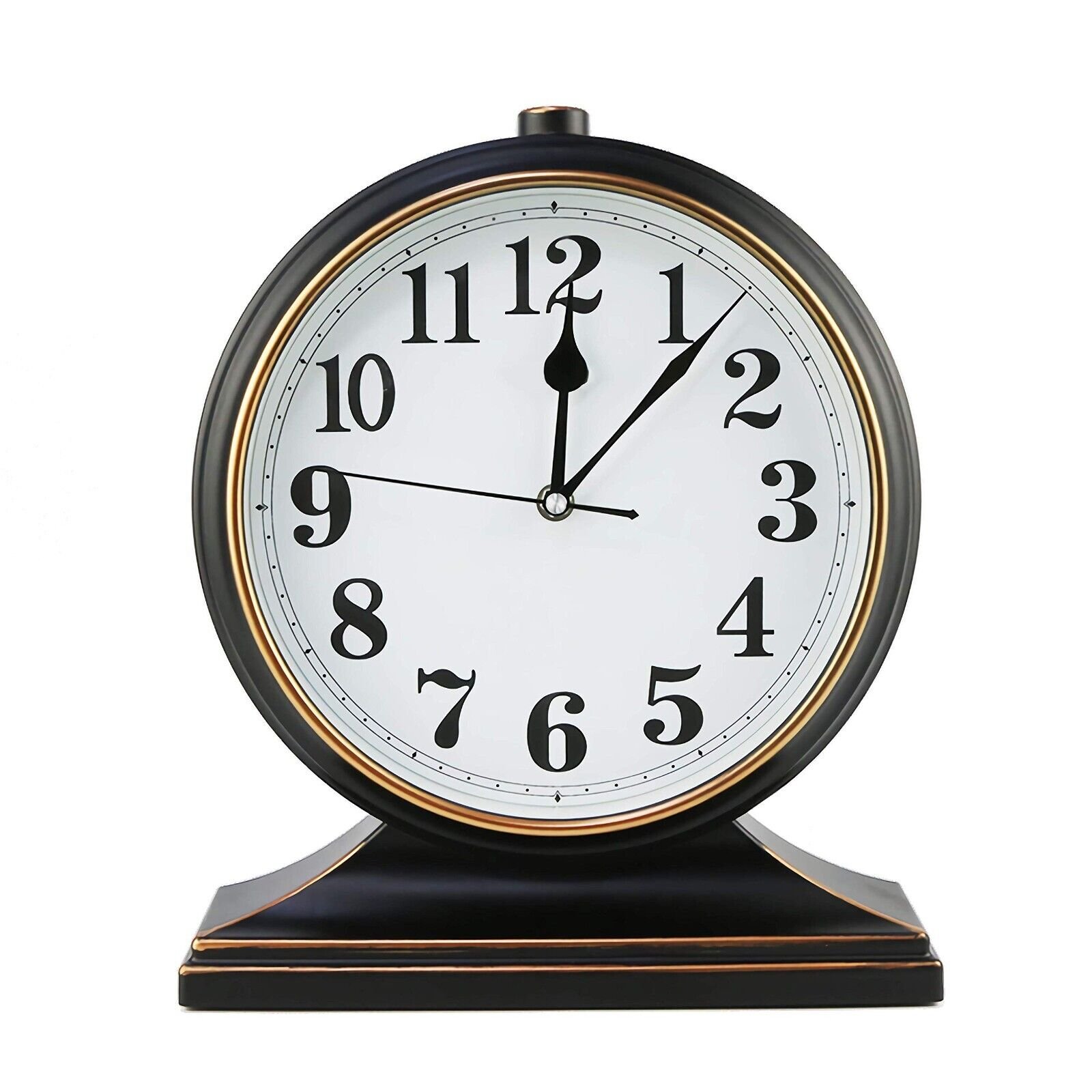 Desk Clock Silent Desk Clock European Style Retro Desk Clock 10 Inch Dial
