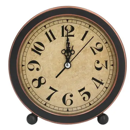 Desk Clock, Table Clock Easy Identification Silent Desk Clock, Table Clock Easy Identification Silent Ticking for Bedroom for School for Office image