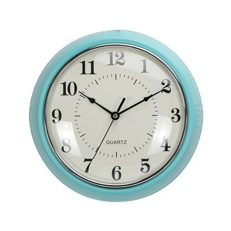 Digital Watch with Timer Womens Instruments Retro Round Turquoise Metal Analog Wall Clock Countdown Clock to Retirement