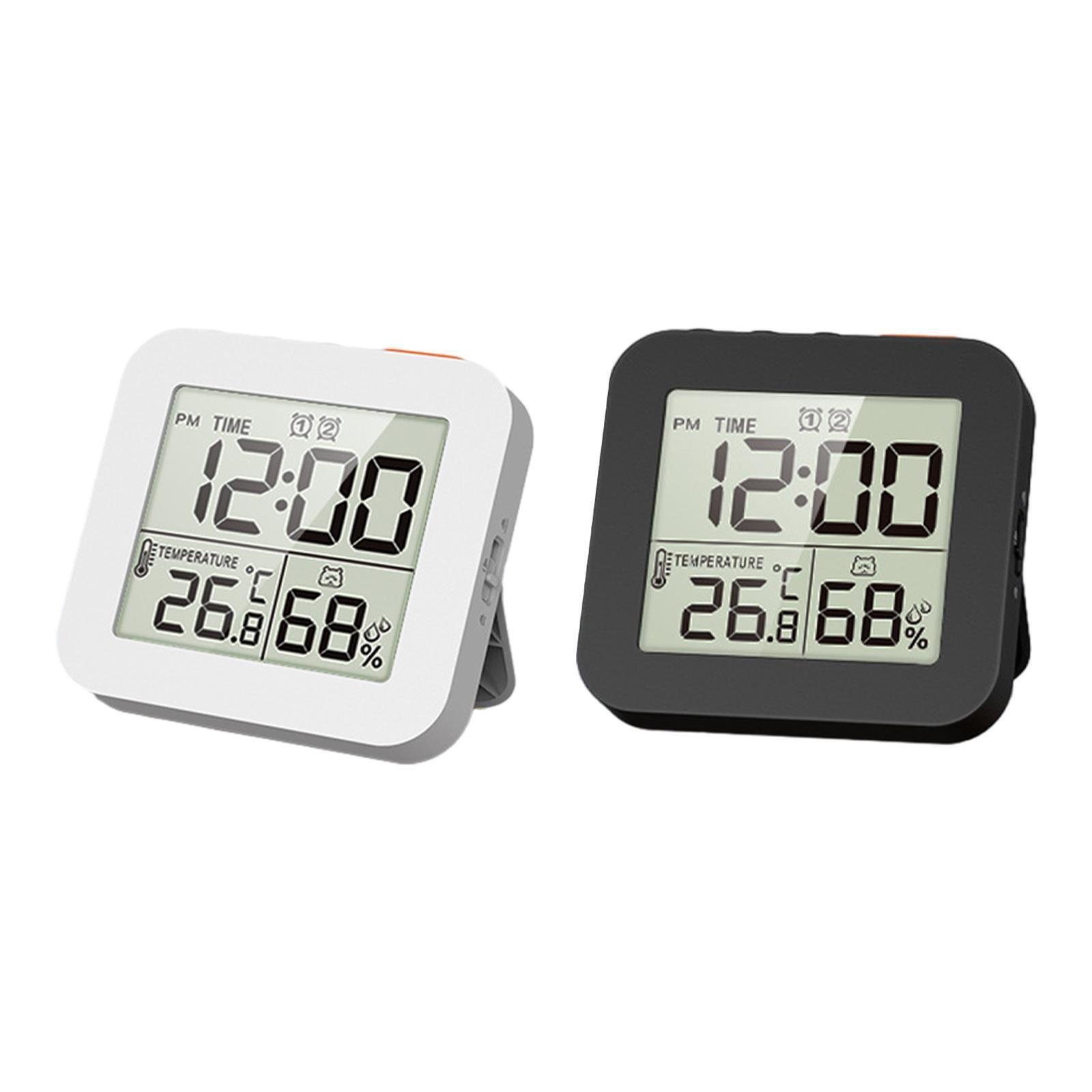 Digital Waterproof Shower Clock Bathroom Countdown Timer with Alarm for Kitchen