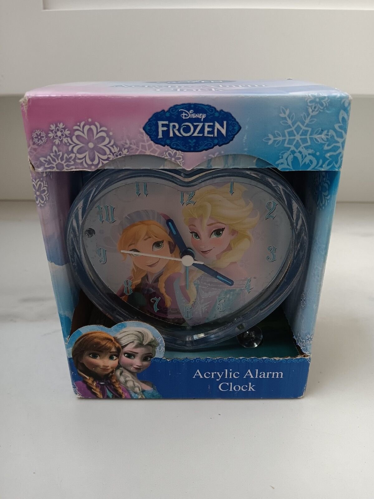 DISNEY FROZEN ACRYLIC ALARM CLOCK NEW IN BOX