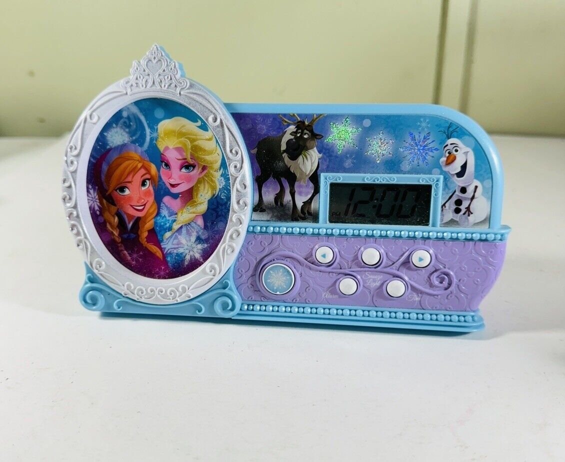 Disney Frozen Let It Go Alarm Clock Elsa & Anna Tested Light TB17