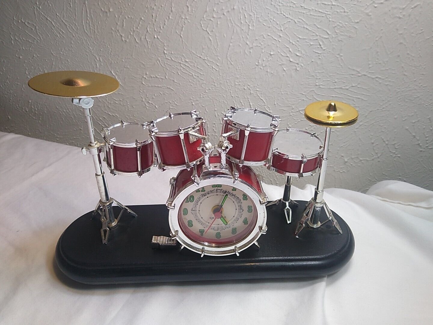 Drum Set Alarm Clock. Rare and Discontinued. Working Condition.