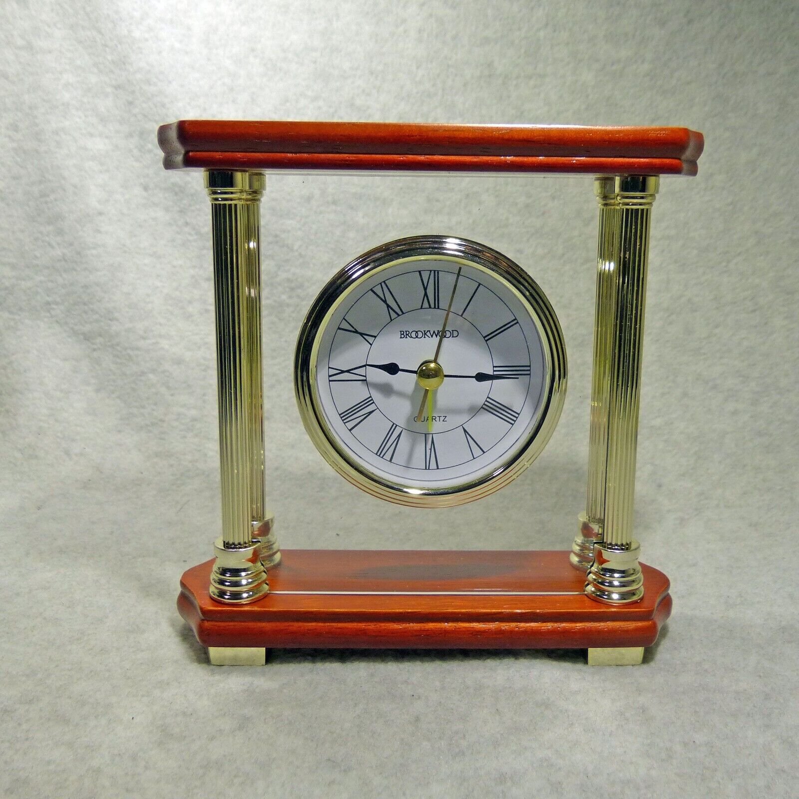 Executive Desk Clock, Roman Colonial Design, Inventory Closeout