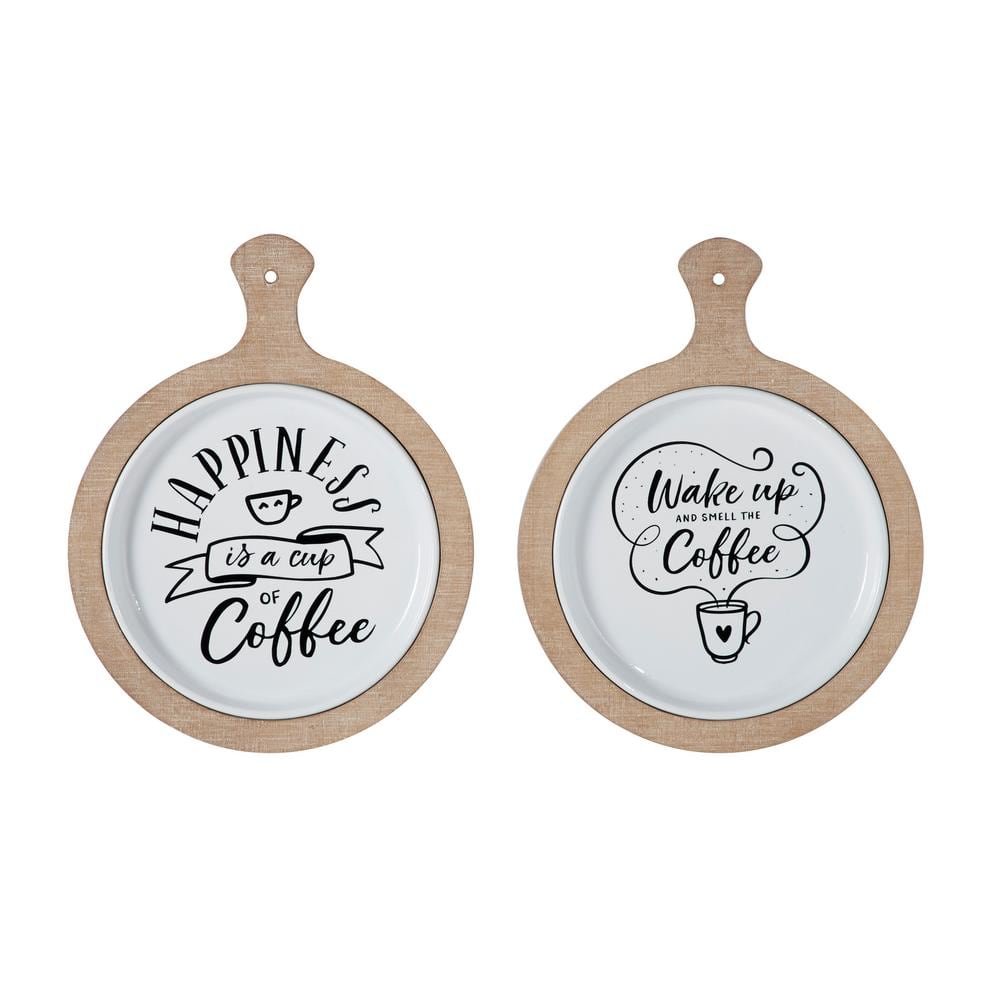 Farmhouse Iron White Wall Decor (Set of 2)