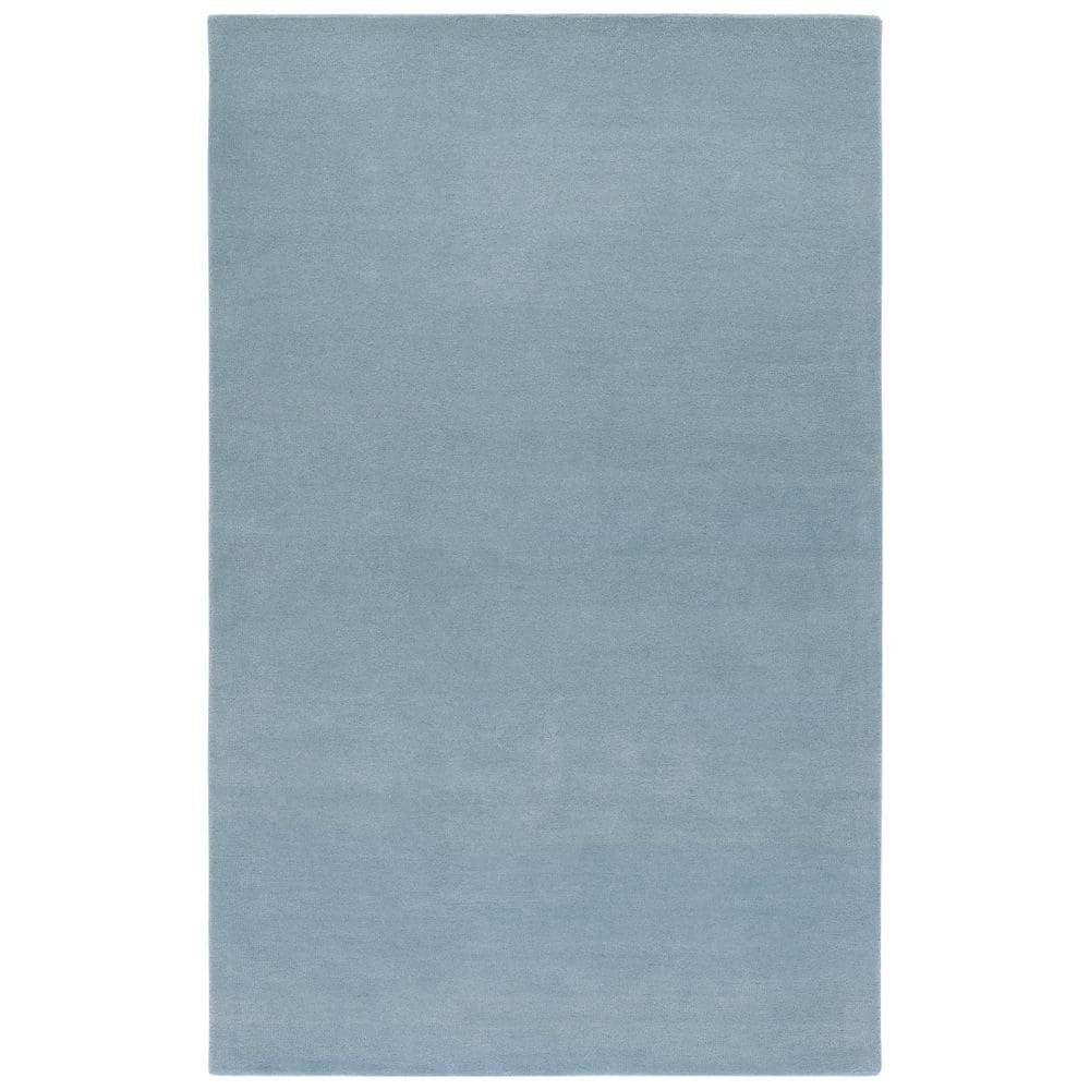 Fifth Avenue Blue 8 ft. x 10 ft. Solid Color Area Rug