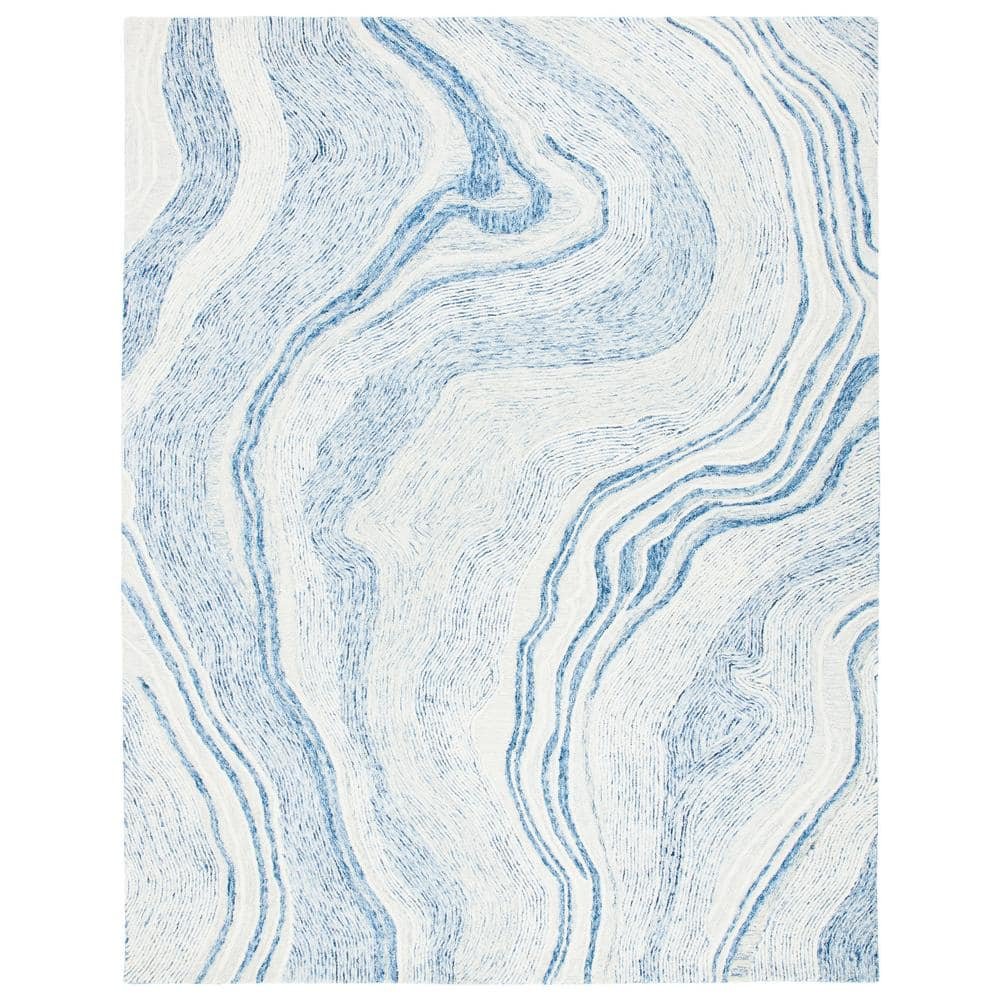 Fifth Avenue Blue/Ivory 8 ft. x 10 ft. Gradient Abstract Area Rug
