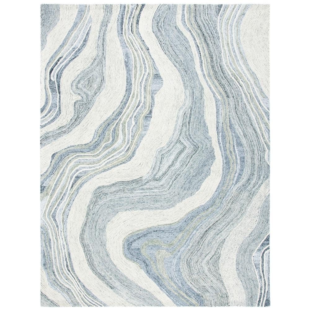 Fifth Avenue Gray/Ivory 8 ft. x 10 ft. Gradient Abstract Area Rug