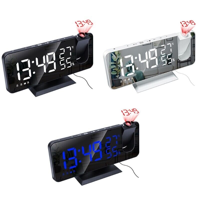 for Time Projection FM Radio Temperature Humidity LED Electronic Table Backlight
