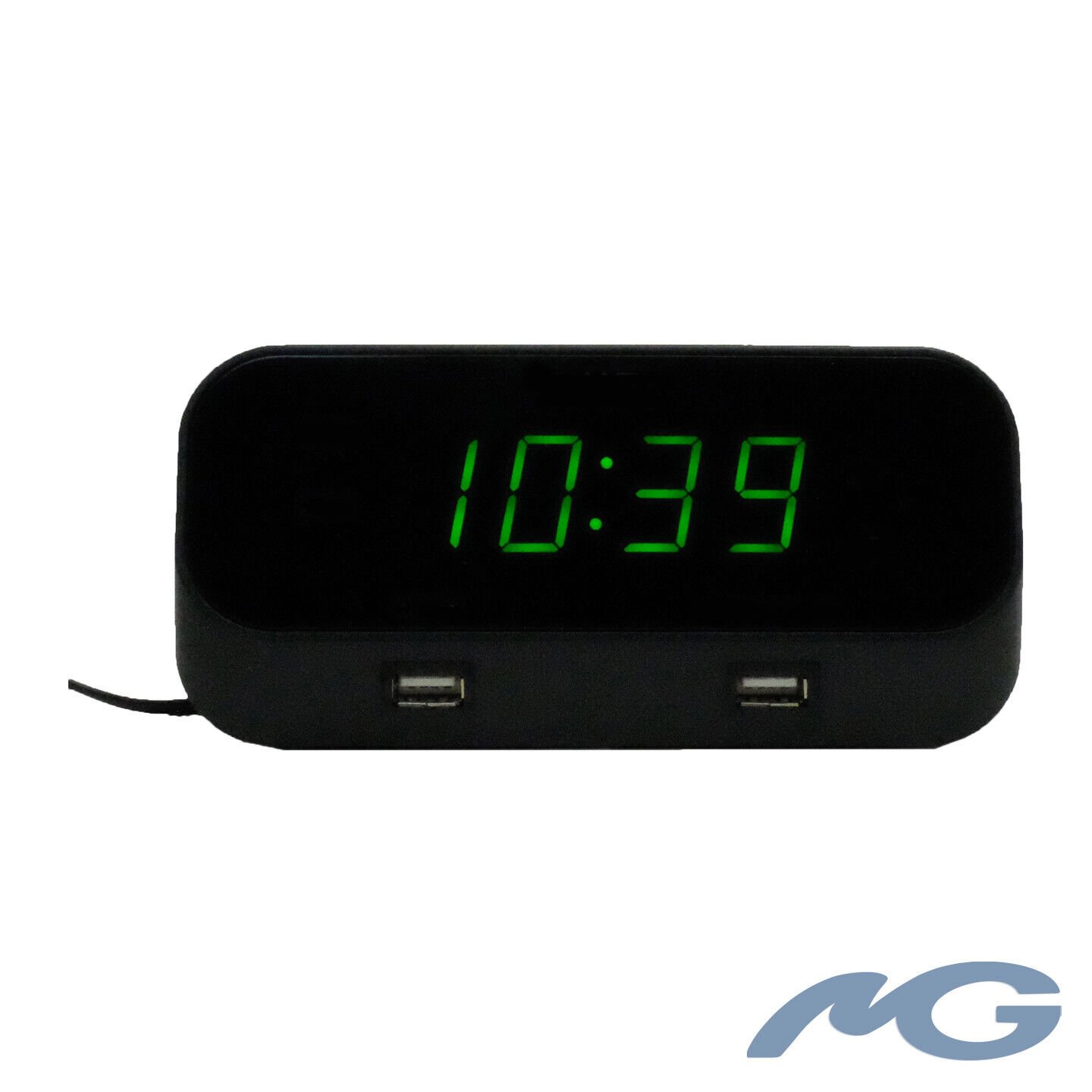 Functional Desktop Alarm Radio Clock With 4K UHD Wifi Nanny Camera