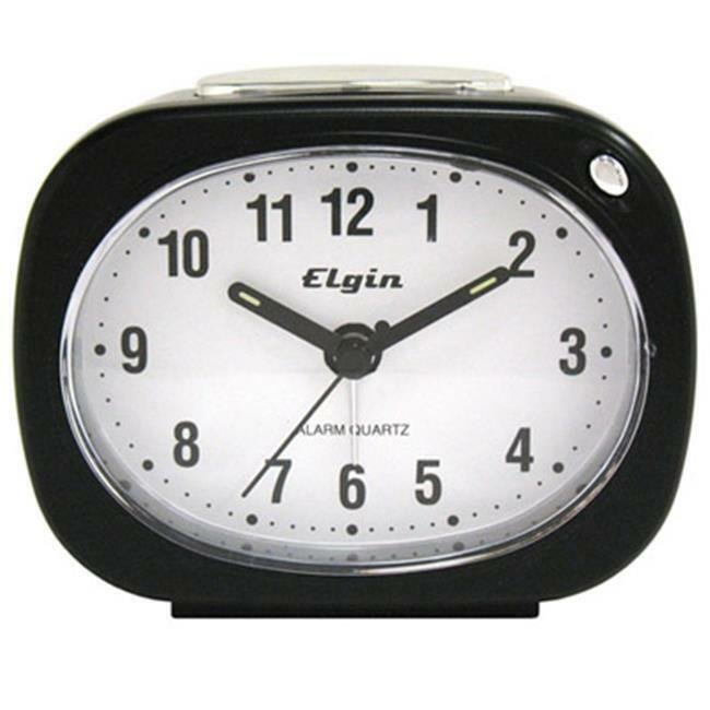 Geneva 3647E Quartz Alarm Clock - Black