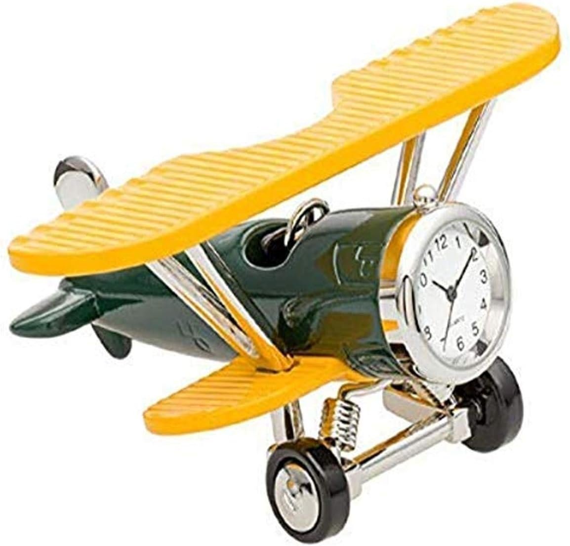 Green/Yellow 2x4.5x2.5 Bi-Plane Clock