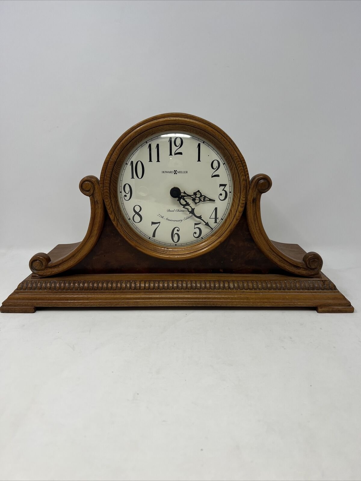 Howard Miller 77th Anniversary Edition Dual Chime Clock ~ Mantle or Shelf Clock