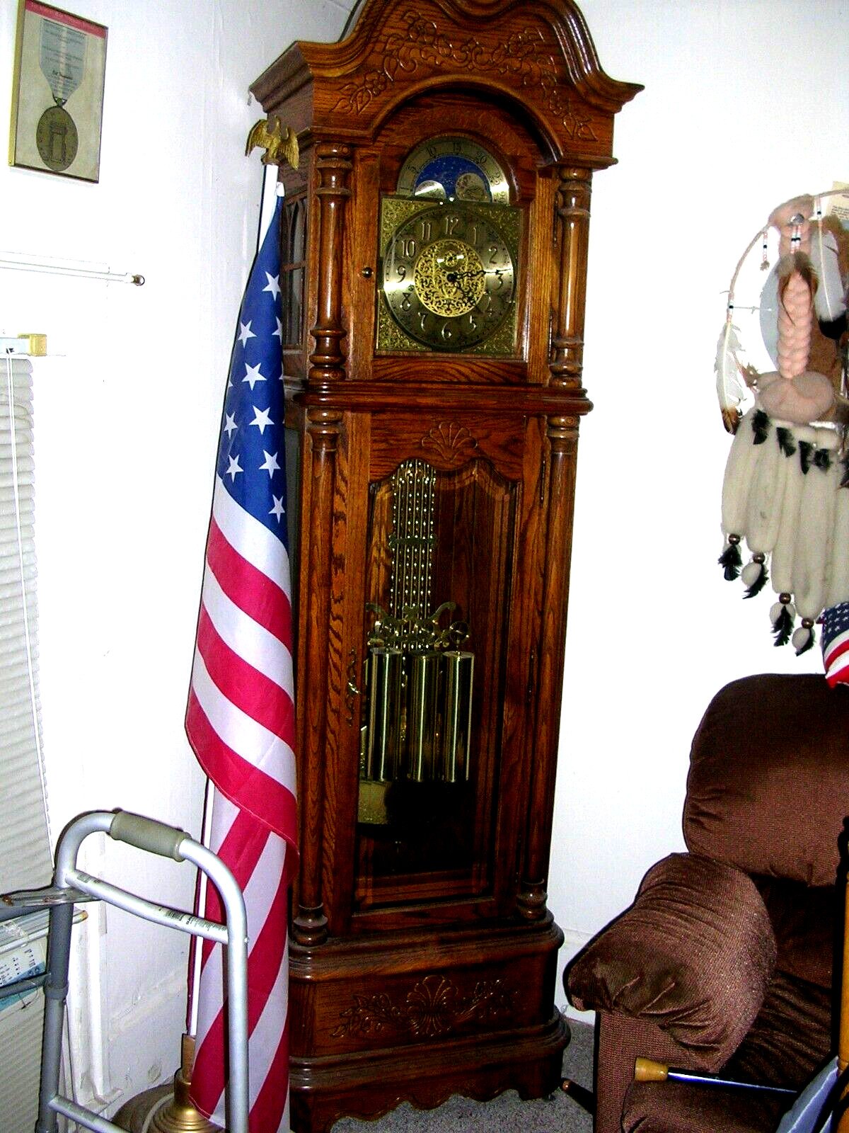 Howard Miller" Grandfather Clock. Purchased About 25 years ago at "ART VAN "