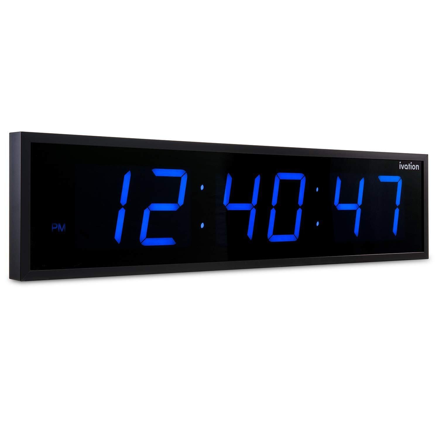 Huge Large Big Oversized Digital LED Clock - Shelf or Wall Mount (24 Inch - B...