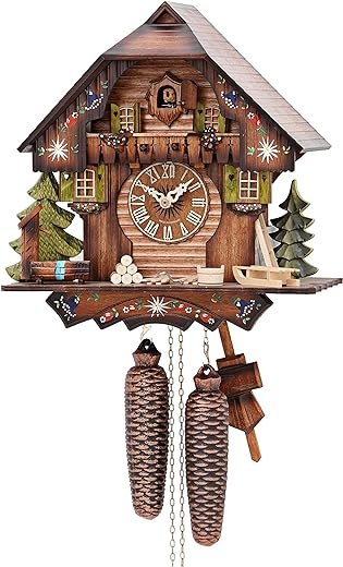 ISDD Cuckoo Clock Black Forest house KA 876 EX