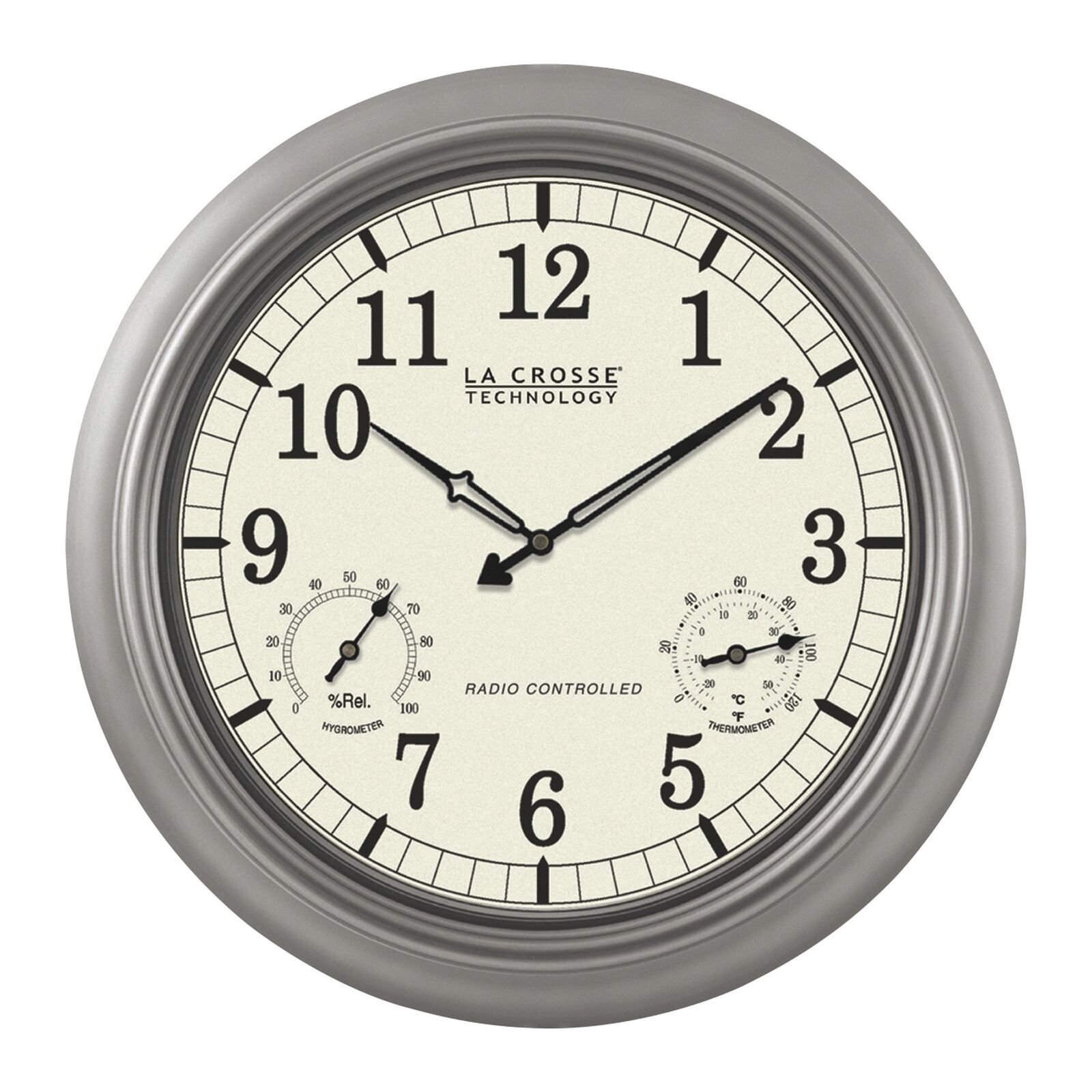 LaCrosse Technology Atomic Wall Clock — 18in., Analog, Model# WT-3181PL
