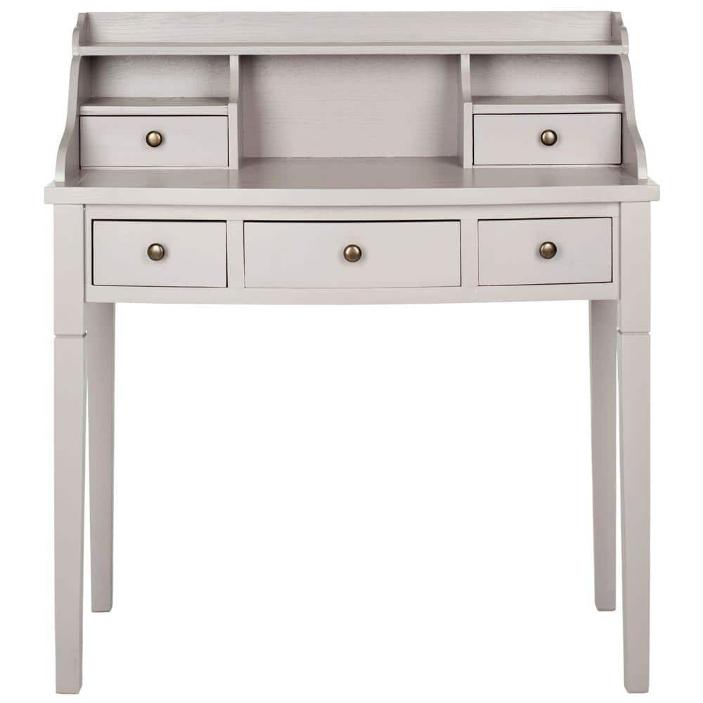 Landon 36 in. Gray 5-Drawer Secretary Desk