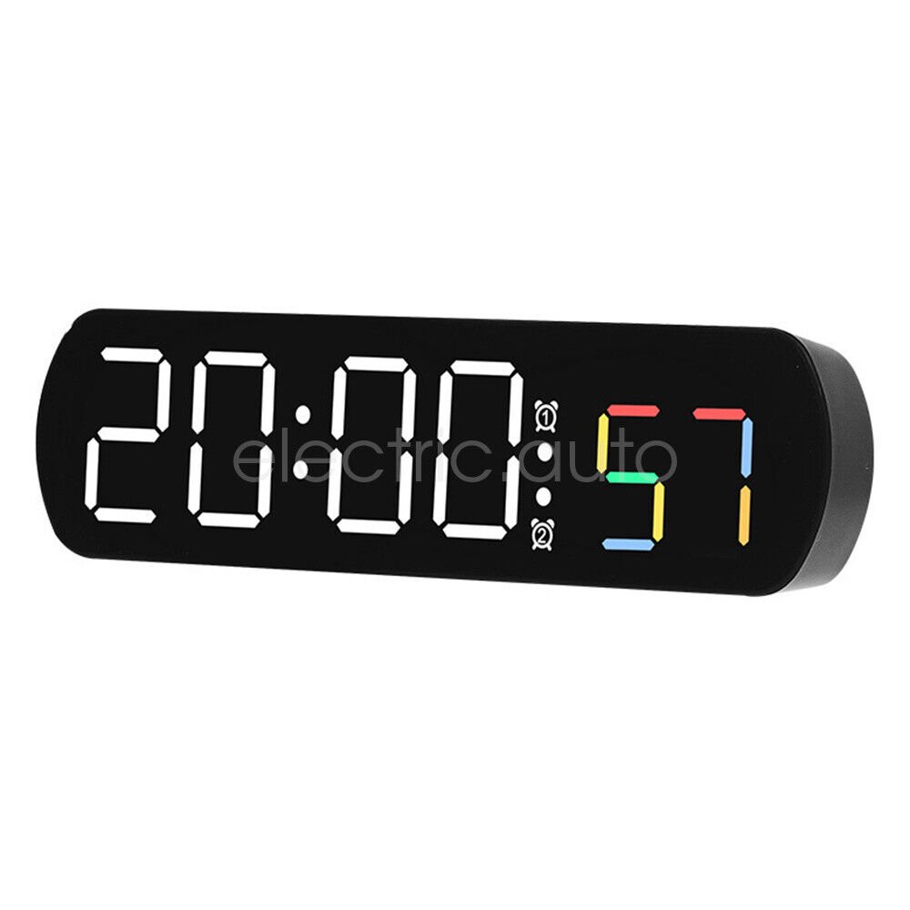 LED Digital Alarm Clock Large Screen Display Multi-function Clocks Wall Clock
