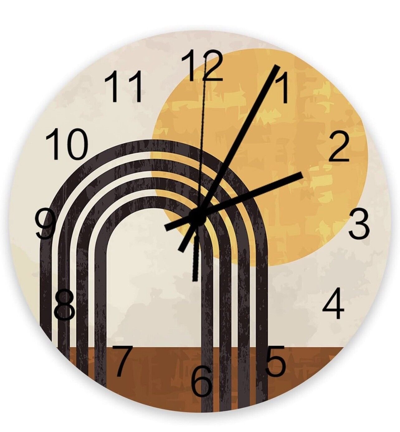 Modern Abstract Art Waterproof Decorative Clock Silent