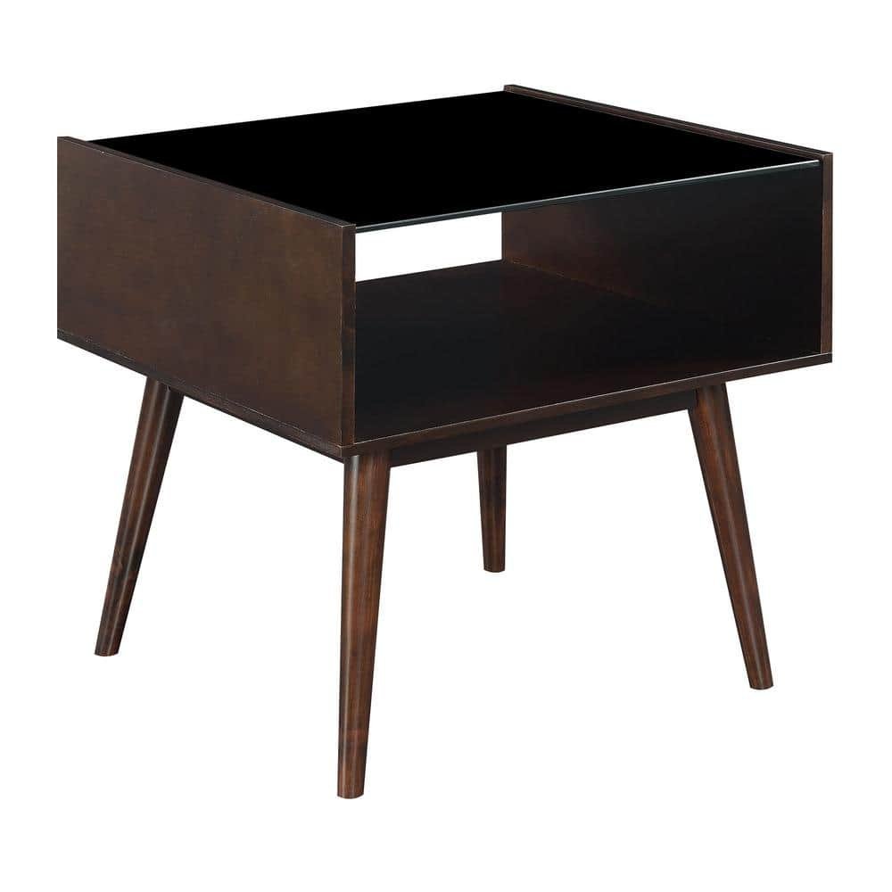 Morgan Espresso Mid-Century End Table