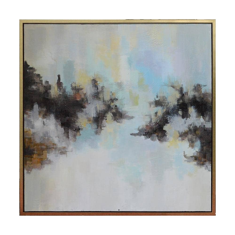 Nalani Framed Abstract Wall Art 40 in. x 1.5 in.