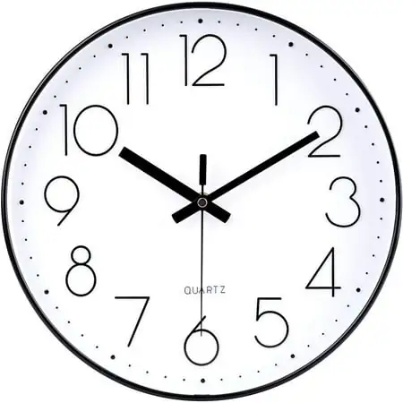 Oumers 12 inch Wall Clock Non Ticking Silent Battery Operated Round Wall Clock Modern Simple Style photo Oumers 12 inch Wall Clock Non Ticking Silent Battery Operated Round Wall Clock Modern Simple Style