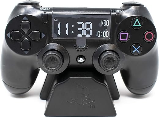 Paladone Playstation Controller Digital Alarm Clock - Officially Licensed Playstation Gamer Gifts and Room Decor