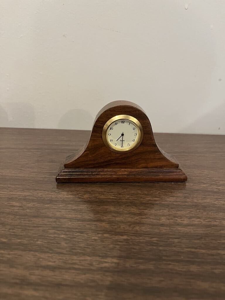 Quartz Mantle Clock Wood Small