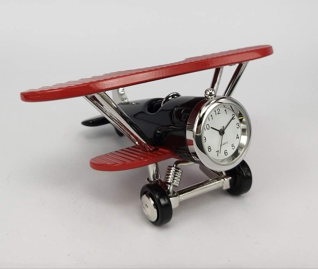 Red/Black 2x4.5x2.5 Bi-Plane Clock