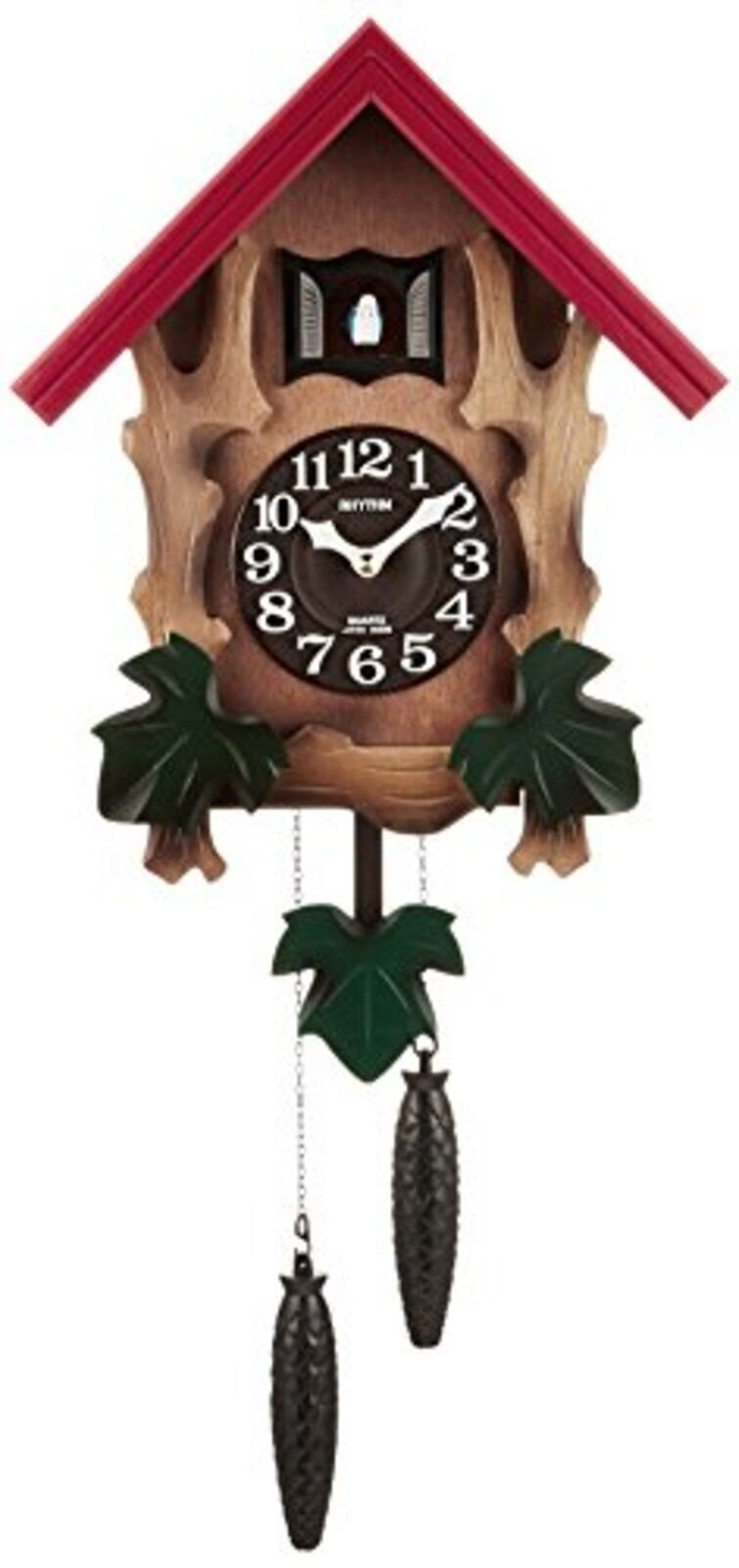 Rhythm Cuckoo Wall Clock COCKOO MELVILLE R Free Ship w/Tracking# New from Japan