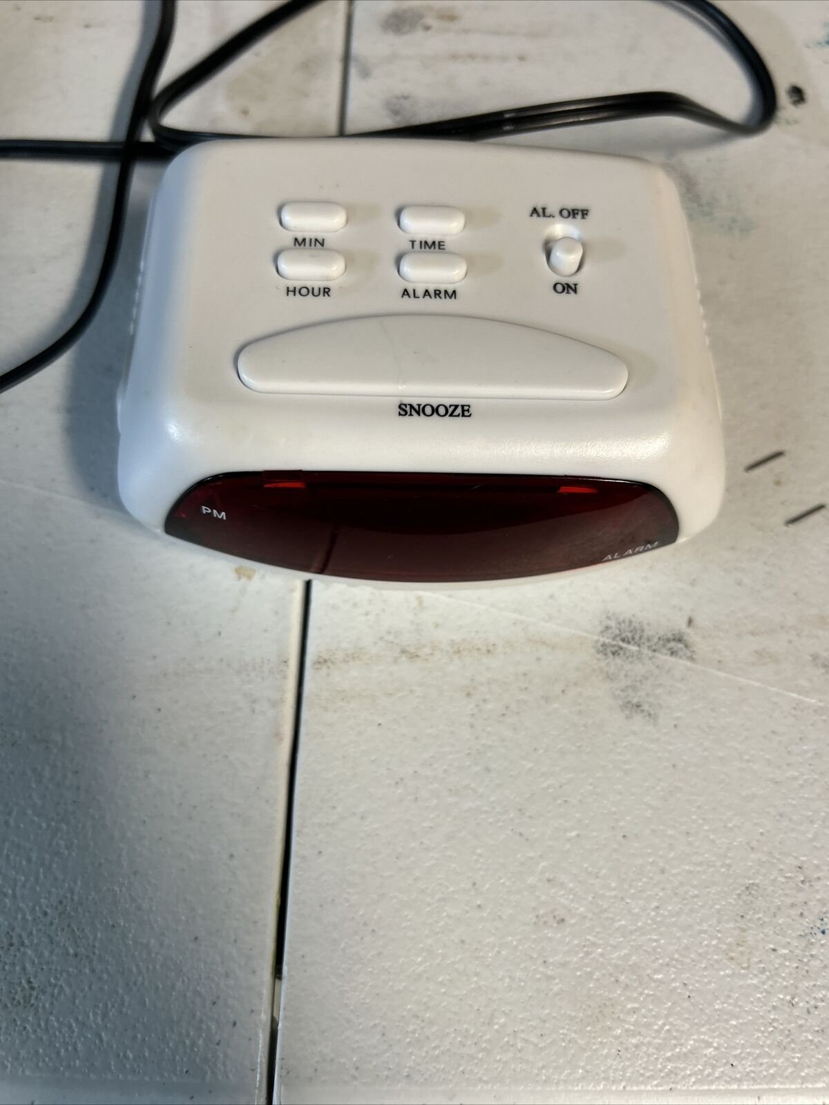 Vintage Elgin Digital Alarm Clock Snooze Battery Back Up Tested Model 3137 F3