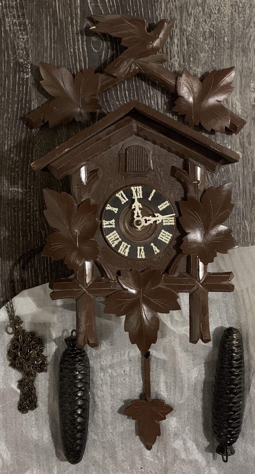 Vintage German Cuckoo Clock 8 Day Triberg Horolage a Coucou No. 126a/8