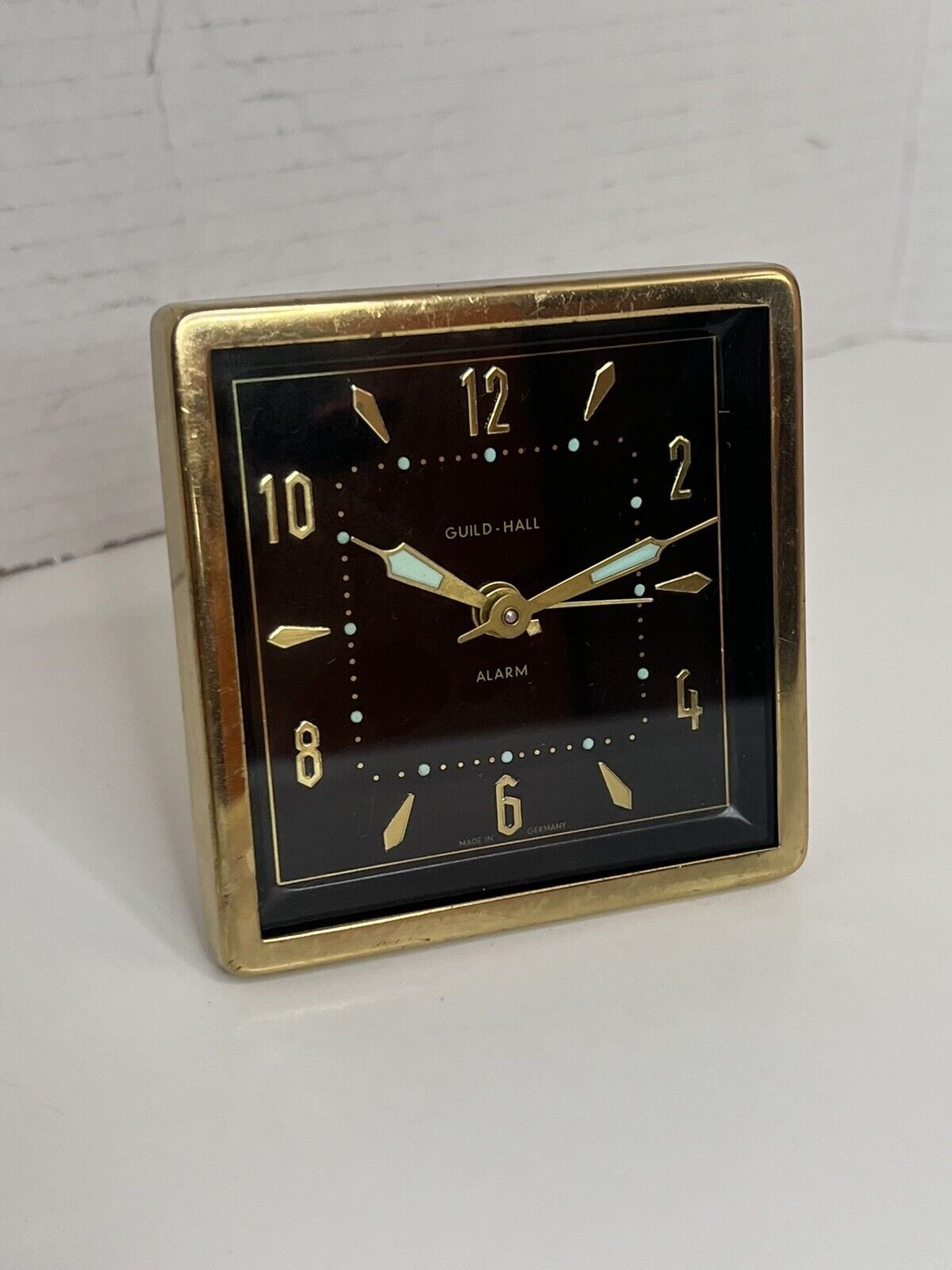 Vintage Guild-Hall Alarm Wind Up Clock. Made In Germany. Mid 20th Century.
