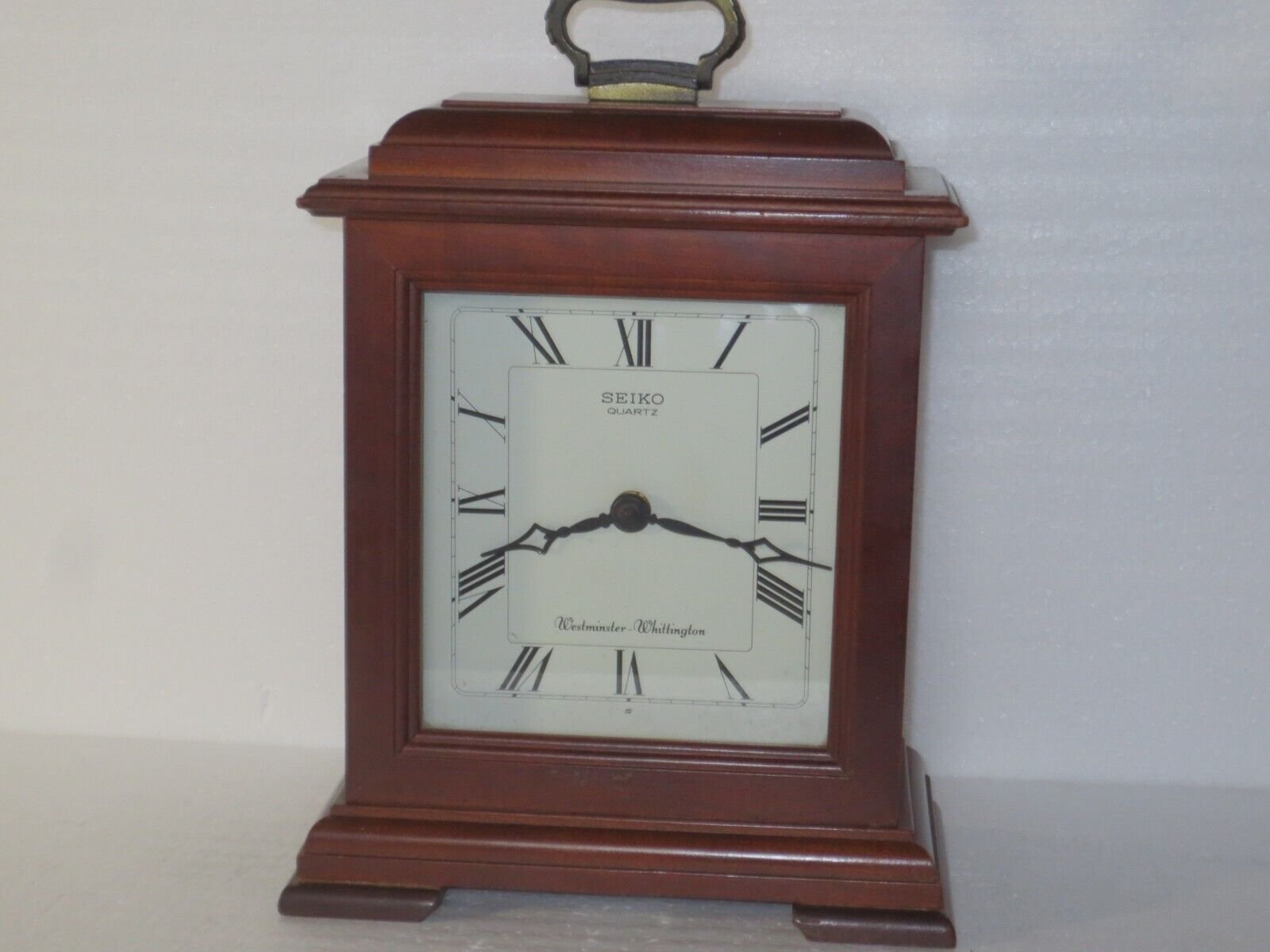 Vintage Seiko Westminster Whittington Wooden Mantle Chime Quartz Clock