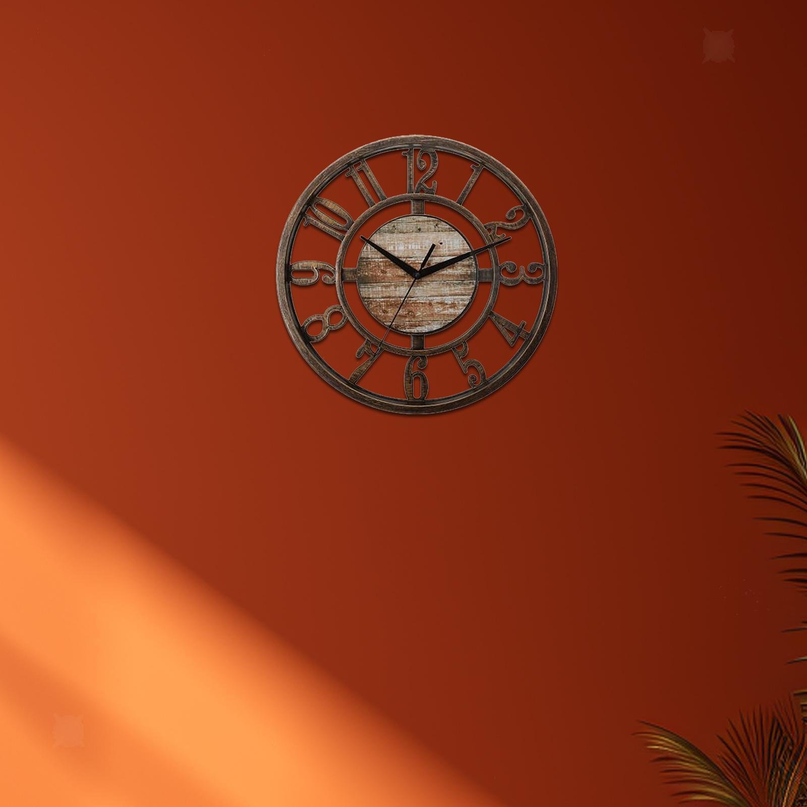 Wall Clock Decorative Large Arabic Numerals 11 inch for Cafe Bar School DEN