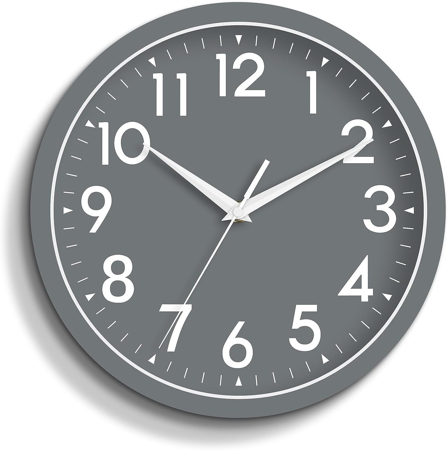 Wall Clock, Modern Wall Clocks Battery Operated 10 Inch, Simpel Silent